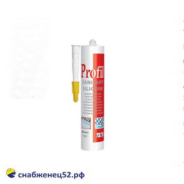 Герметик Профиль силикон санитарный (бесцветный), 270мл